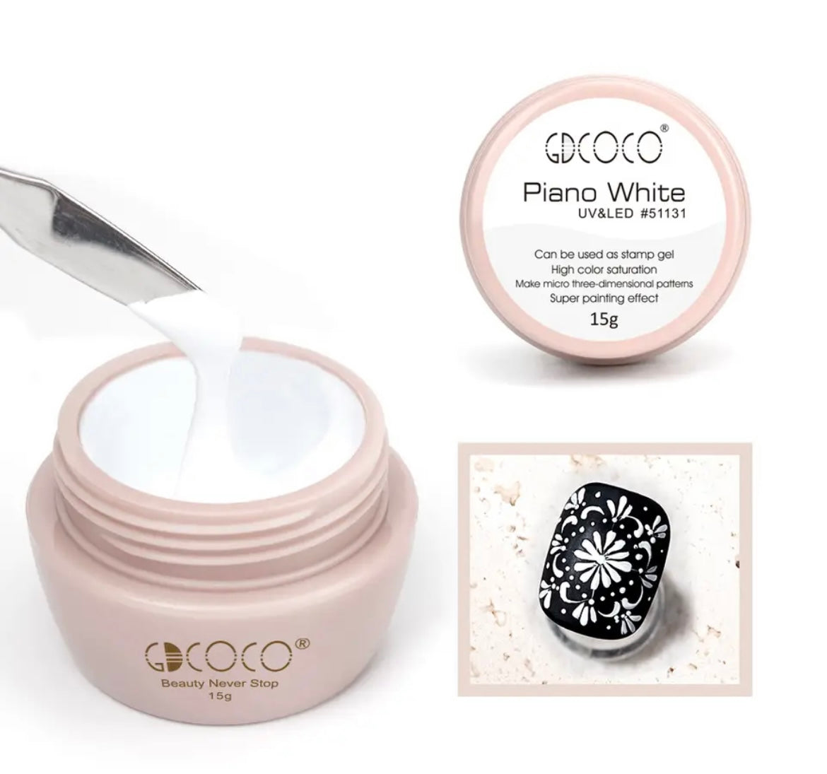 ג׳ל לציור לבן - 5 גרם