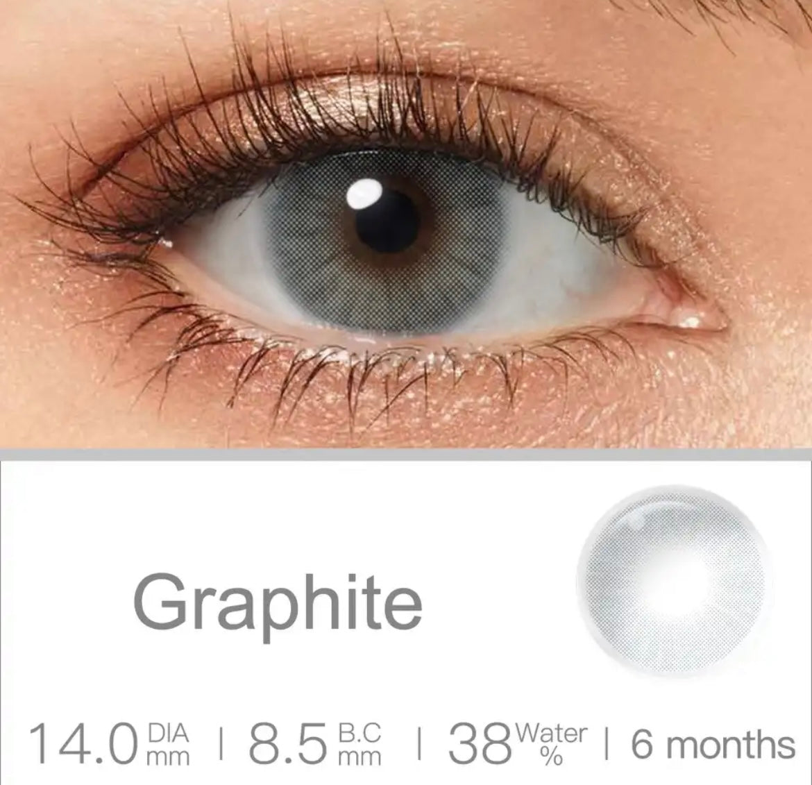 זוג עדשות טבעיות - Graphite