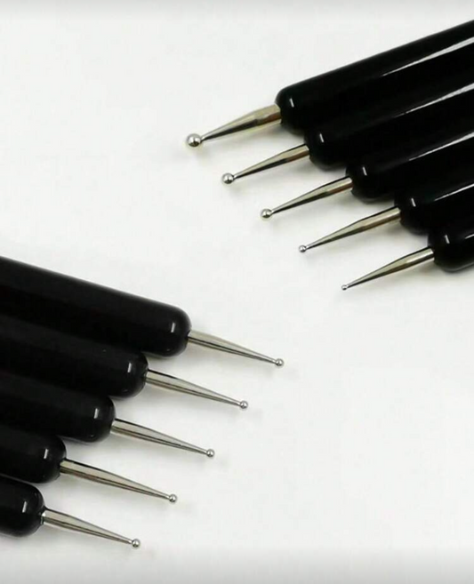 סט 5 מנקדים לקישוטים - שחור