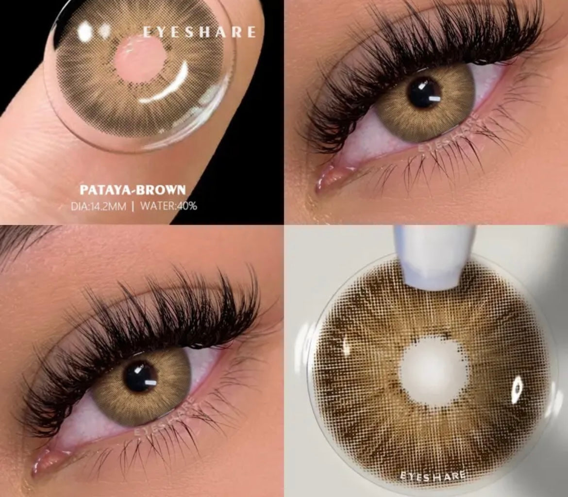 עדשות מגע טבעיות שנתיות פטאיה בראון - דבש