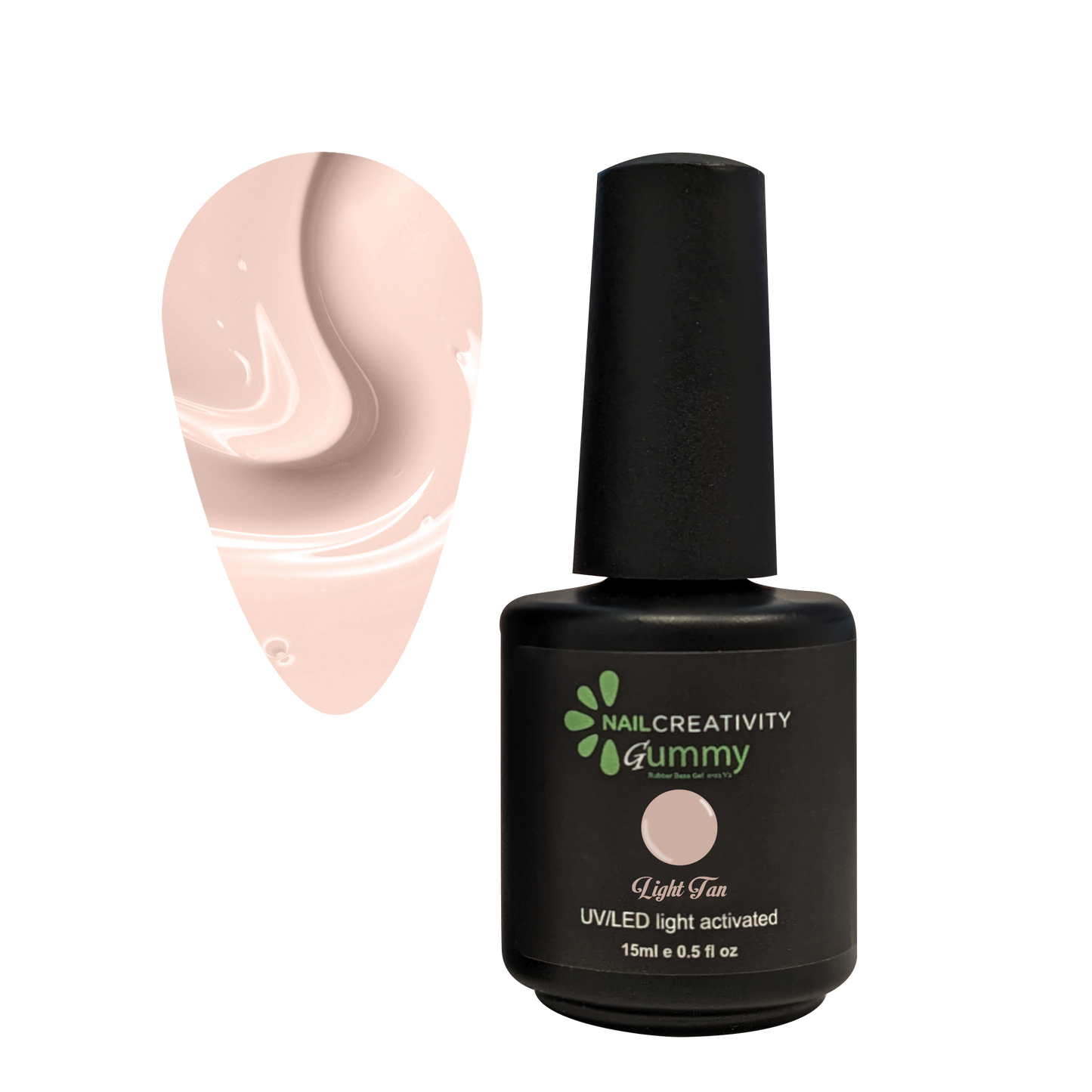 ראבר בייס בצבע נייל קראטיביטי - light tan