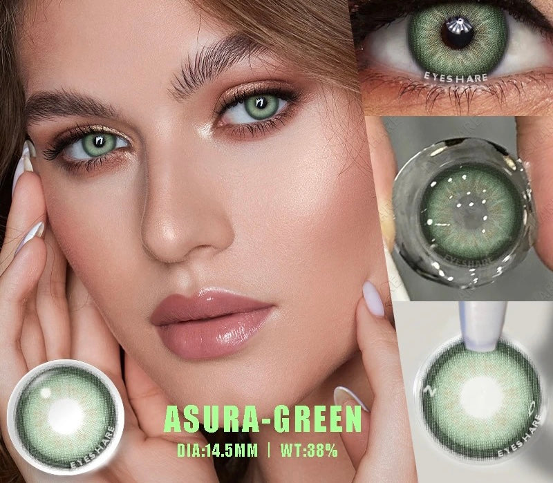 עדשות צבע ירוקות ל12 חודשים - אזורה גרין