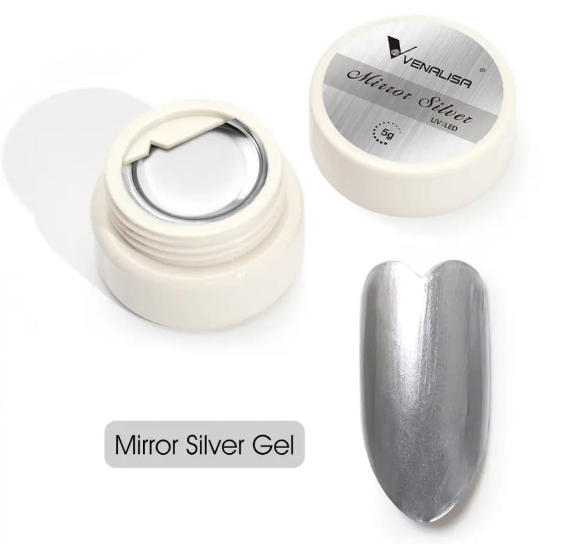 Venalisa - ג׳ל מתכת כסף ונליסה