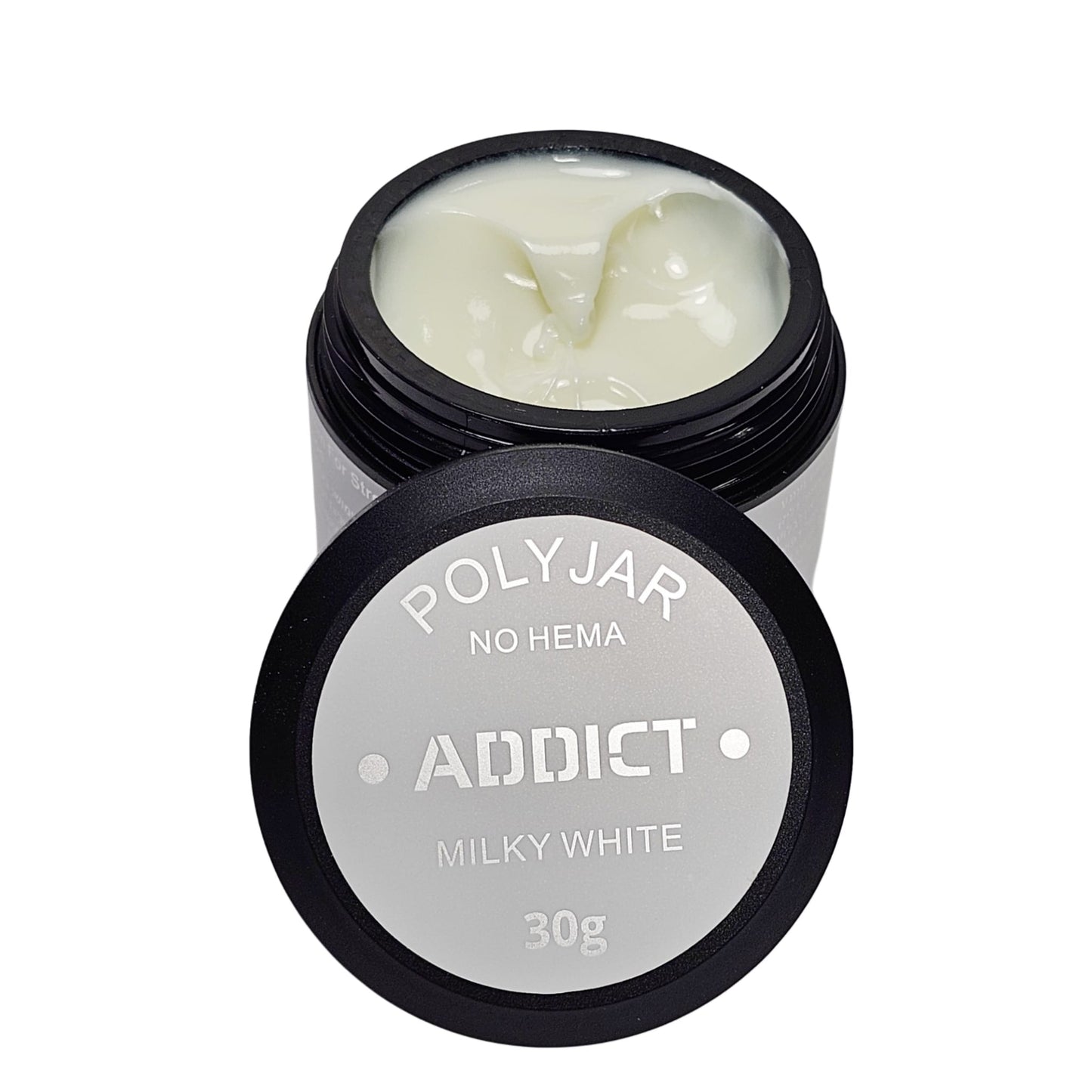 אדיקט פוליג'ל היפולרגני מילקי וייט 30 גרם - Addict