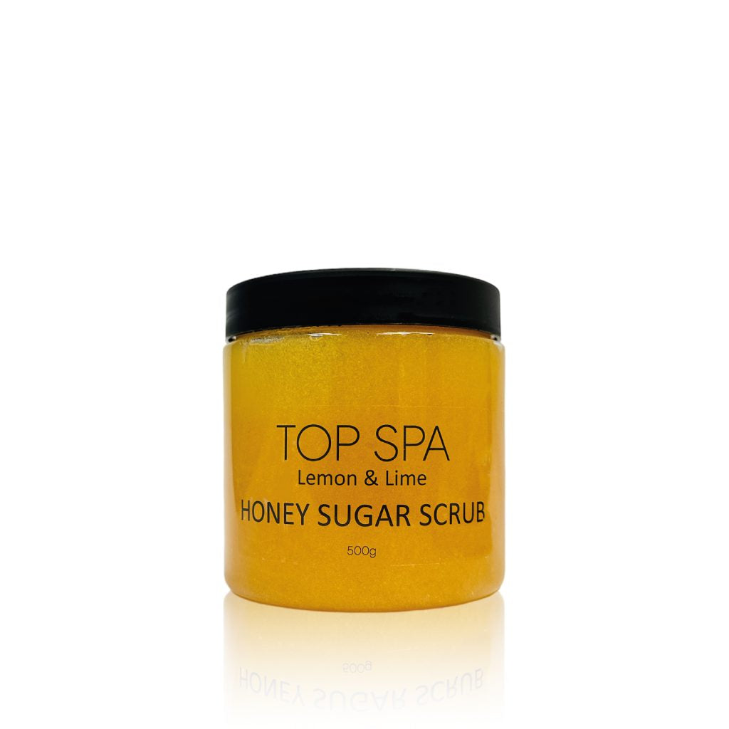 פילינג סוכר לימון ליים לפדיקור רגליים Honey sugar Scrub Lemon & Lime 250 גרם