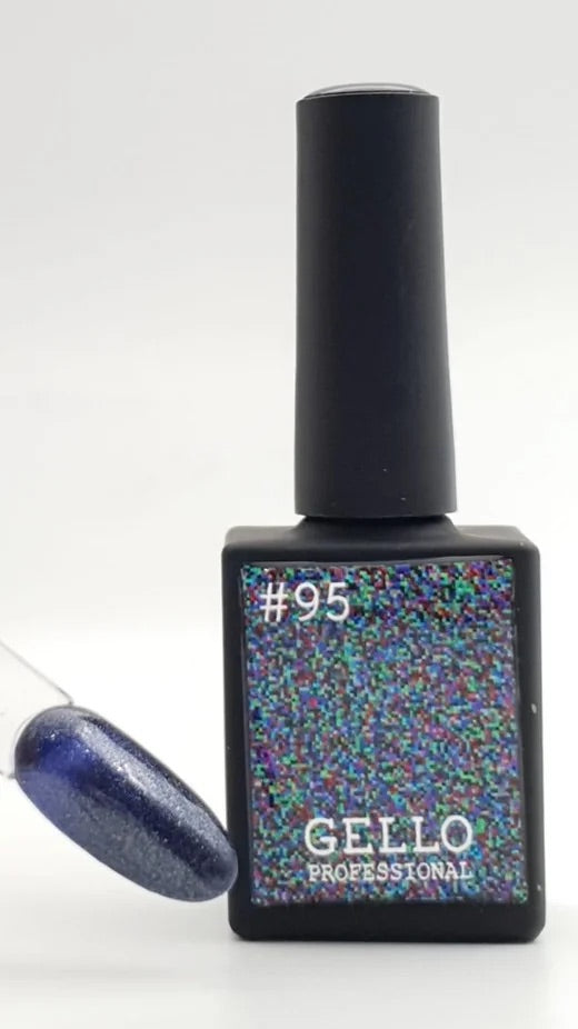 לק ג'ל ג'לו צבע נצנץ פלאש כחול GELLO 95