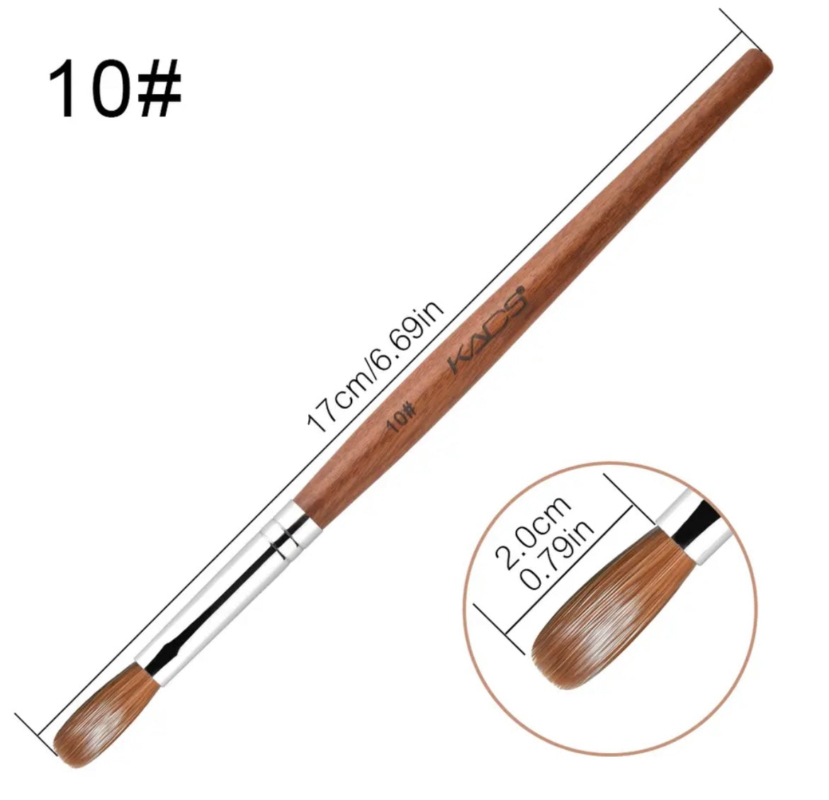 מברשת אקריל מספר 10