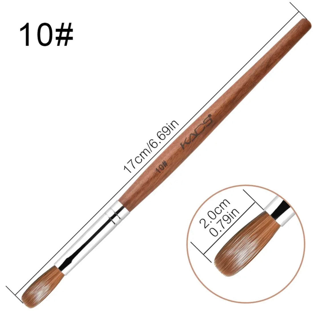 מכחול לאקריל שיער אמיתי מספר 10