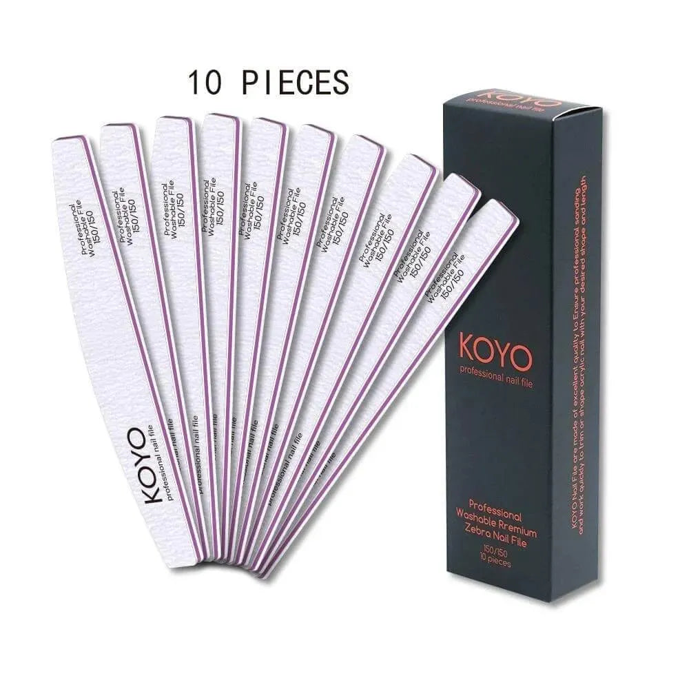 מארז 10 יח פצירות חצי ירח 100/180 קויו KOYO