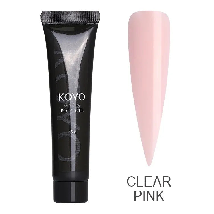 פוליג'ל KOYO clear pink מל 15