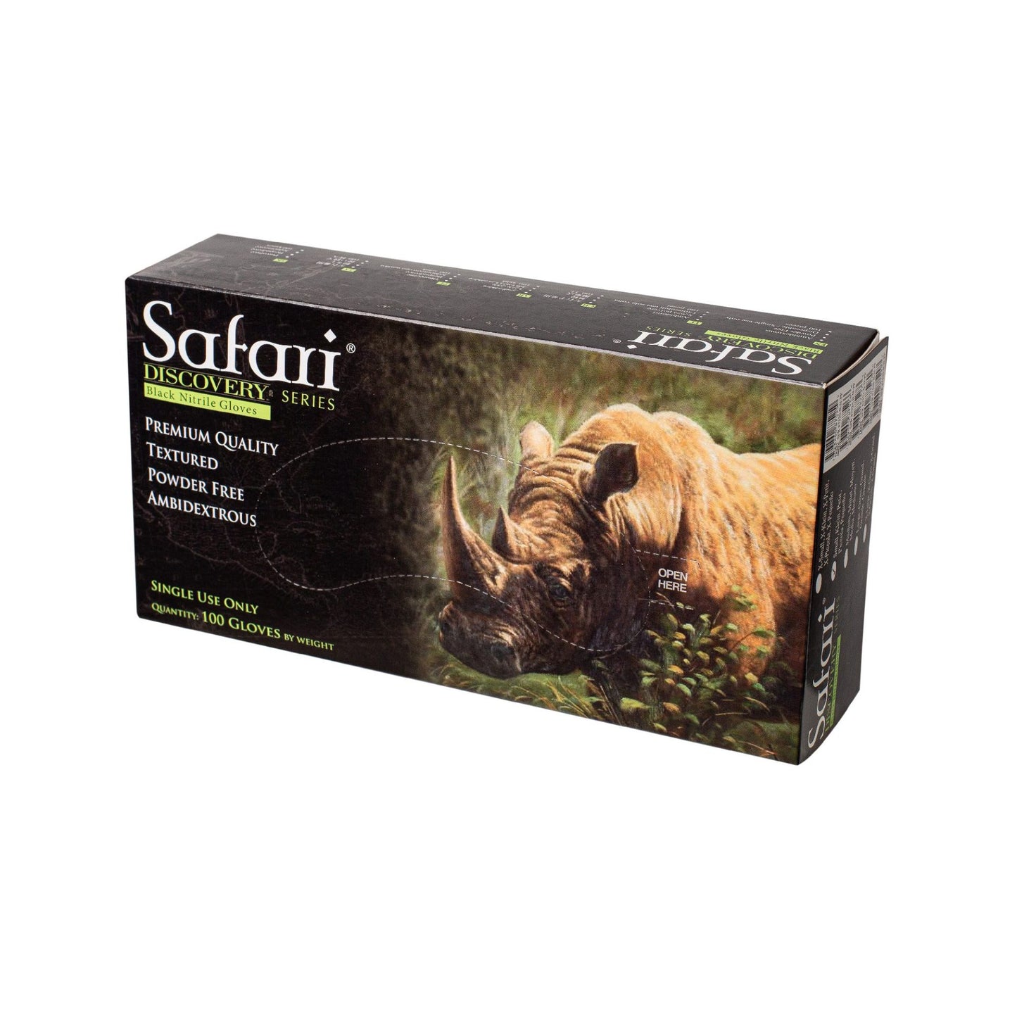 כפפות ספארי שחורות ללא אבקה