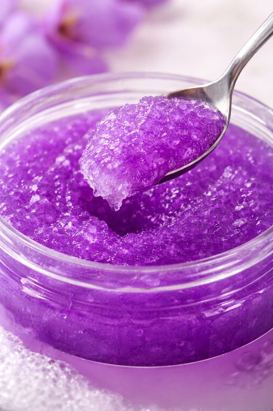 פילינג סוכר לוונדר אמור - 750 גרם