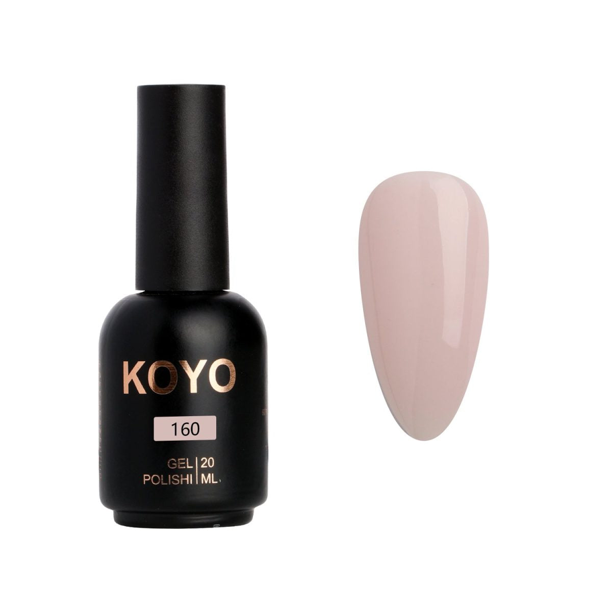 לק ג’ל KOYO גוון 160 בסיס לפרנץ חצי שקוף