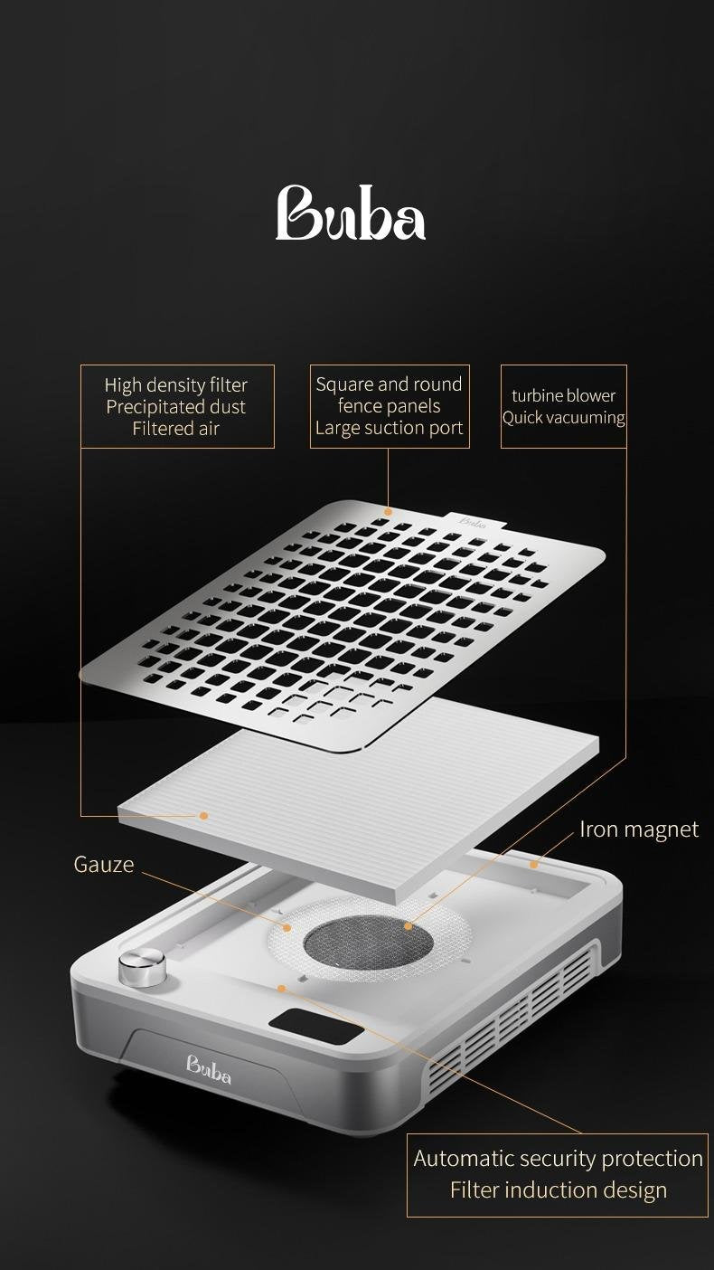 שואב אבק בובה Buba טכנולוגיה מתקדמת מנוע טורבו עוצמתי ושקט