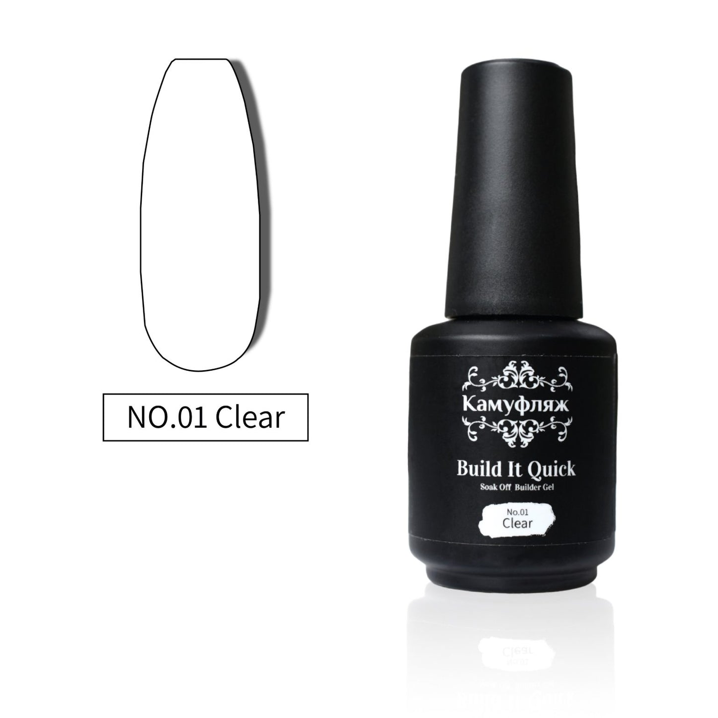 ג'ל בנייה קומופלאז שקוף 01-Clear