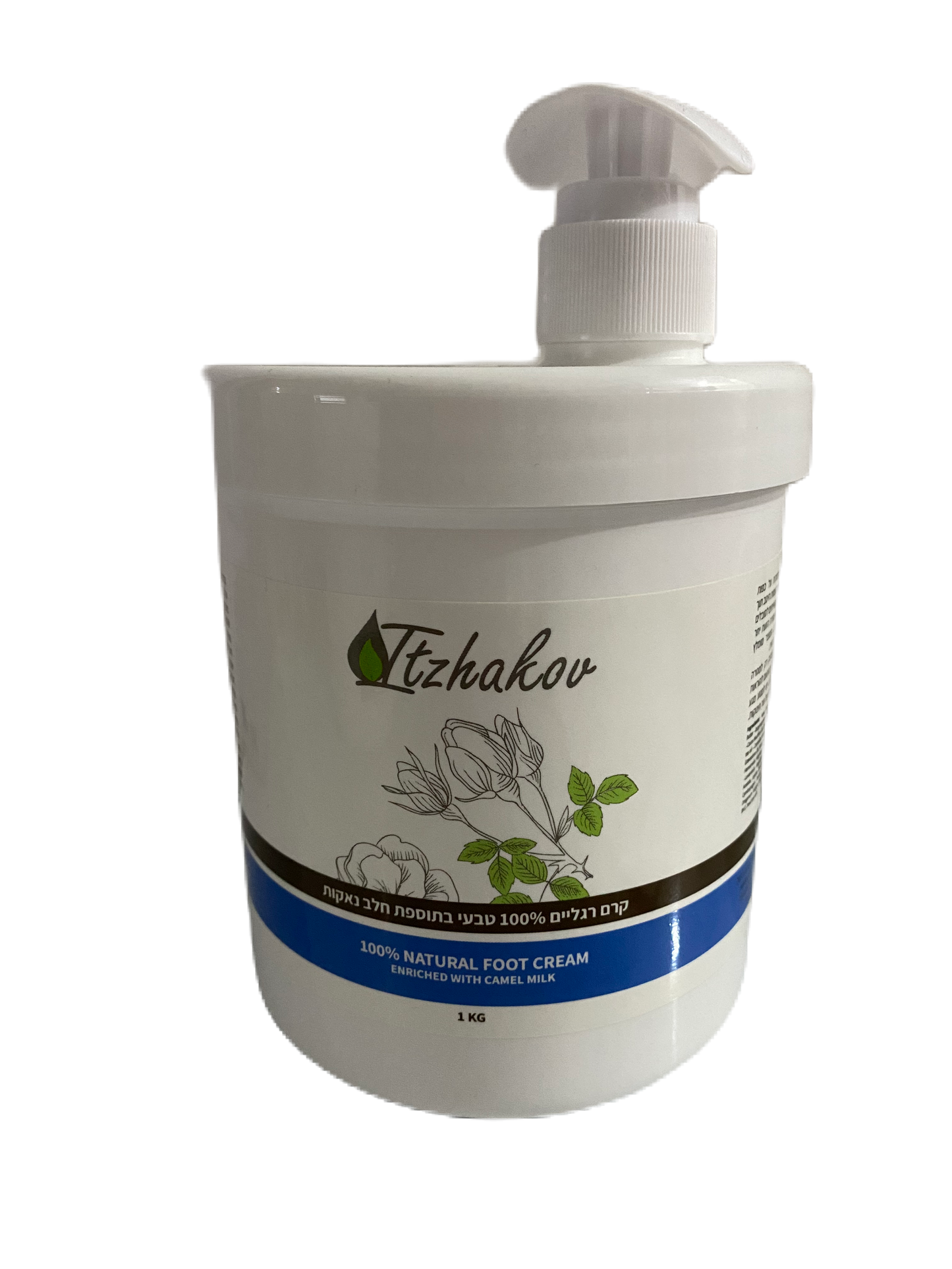 קרם 100% רכיבים טבעיים בתוספת חלב נאקות בריח לימון - 1 ליטר