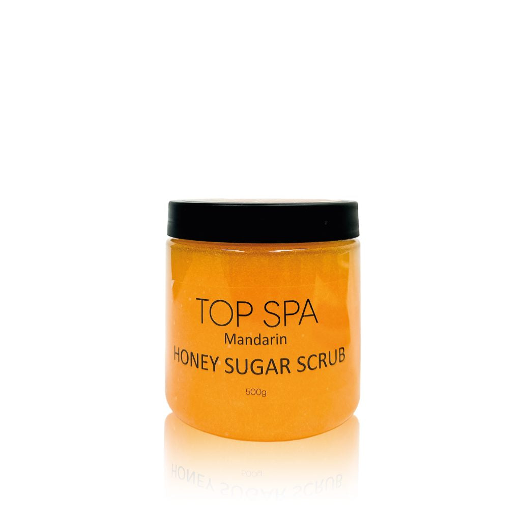 פילינג סוכר מנדרינה לפדיקור רגליים Honey sugar Scrub Mandarin - 250 גרם