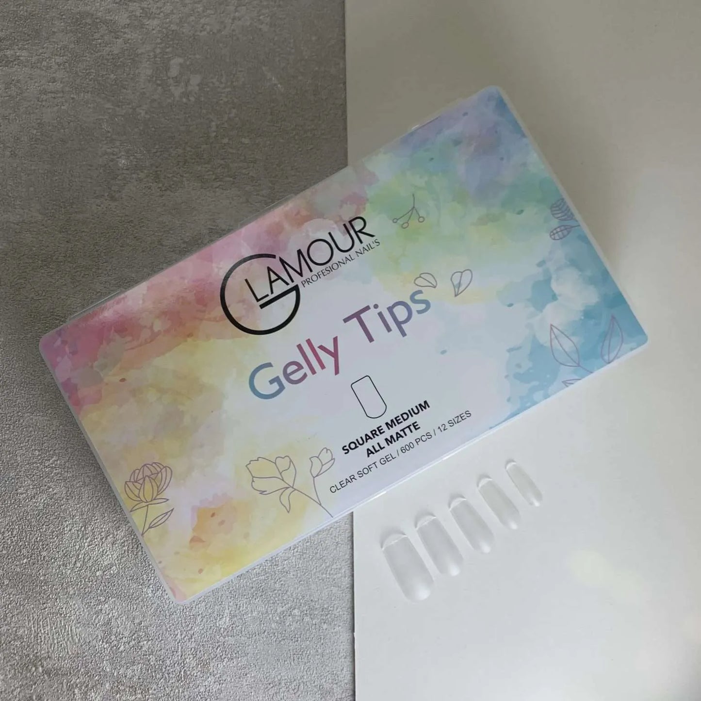 ג’לי טיפס 600 יח’ Glamour – מרובע