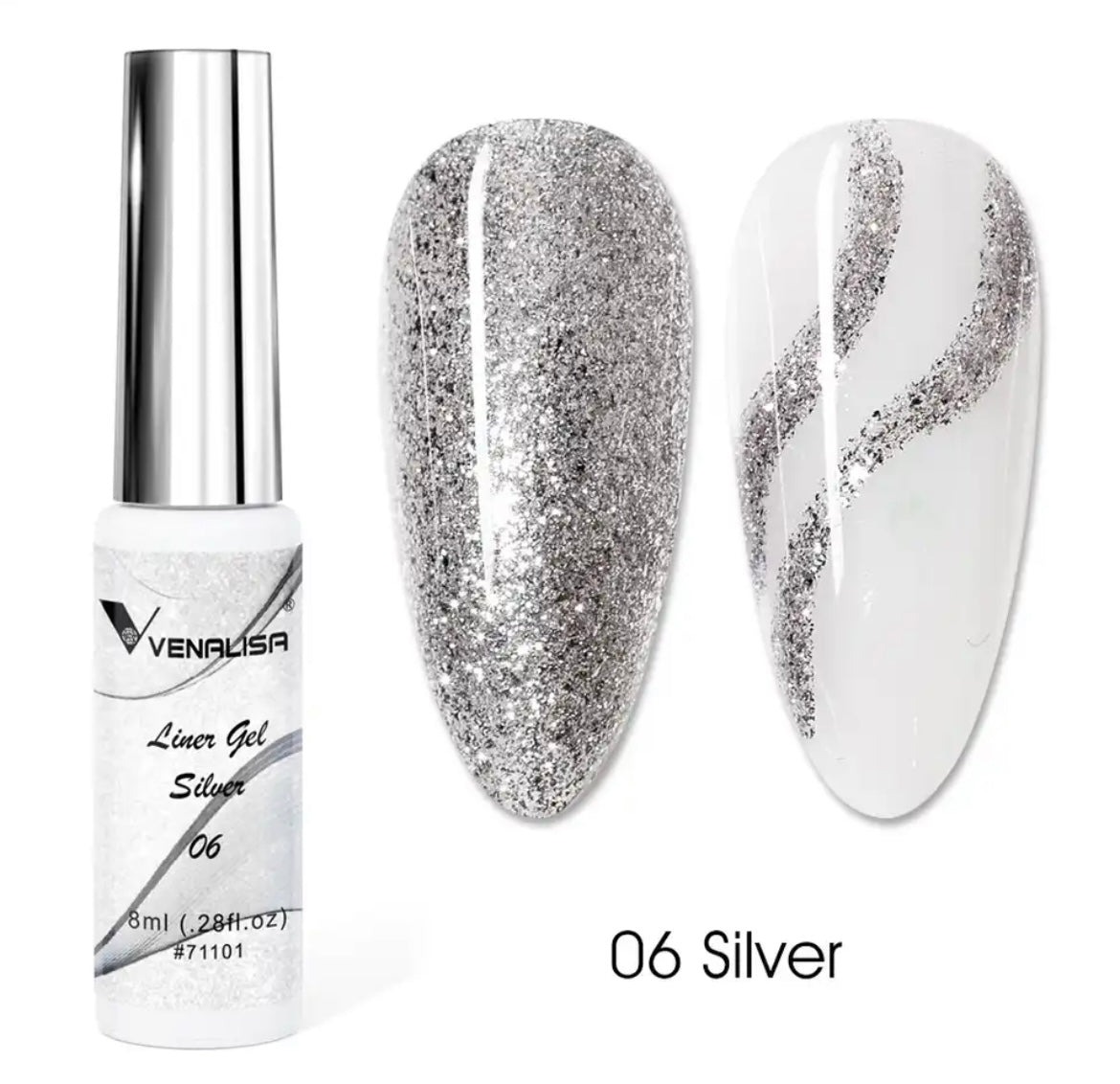 Venalisa - ליינר ג׳ל עם מכחול דק לציור / פרנץ