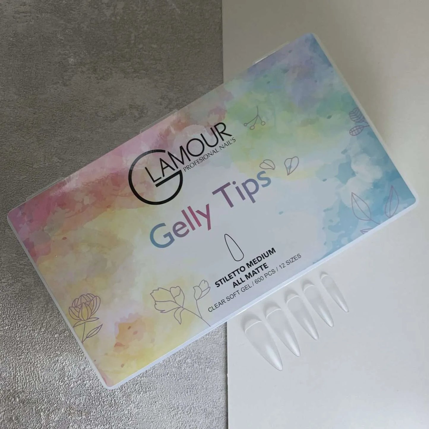 ג’לי טיפס 600 יח’ Glamour – שקד