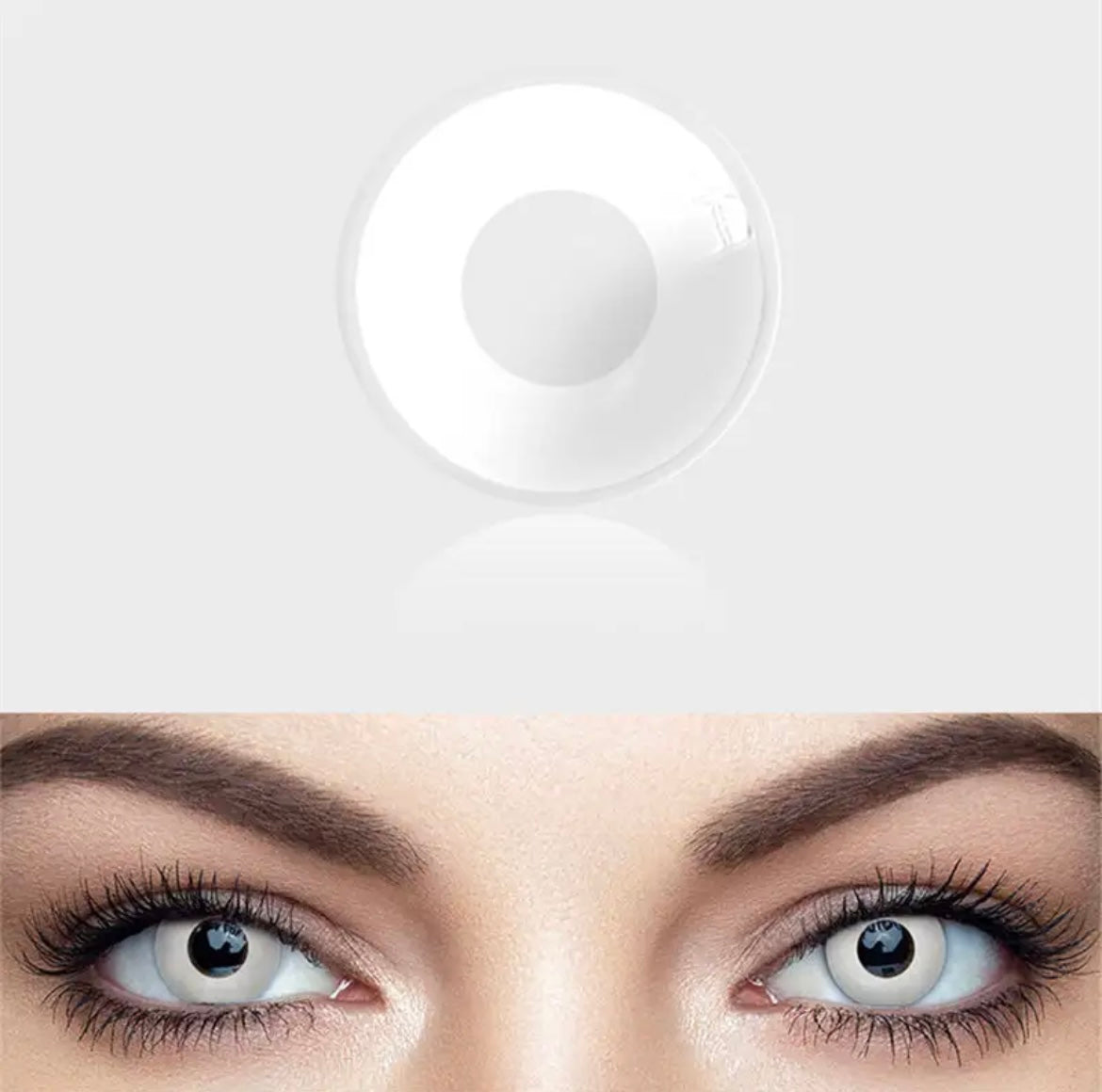 עדשות צבע לבנות שנתיות לפורים