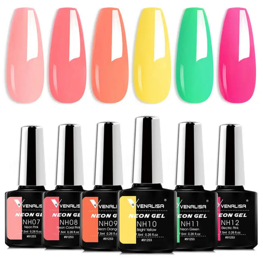 ונליסה מארז של 6 צבעים זוהרים - venalisa 2231