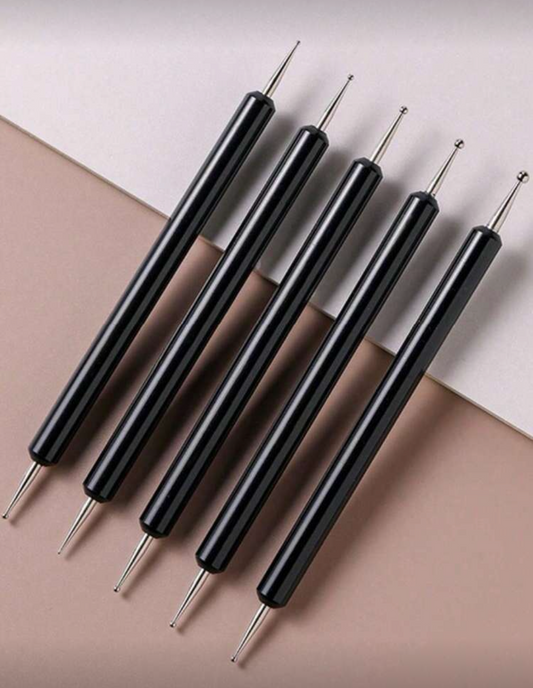 סט 5 מנקדים לקישוטים - שחור