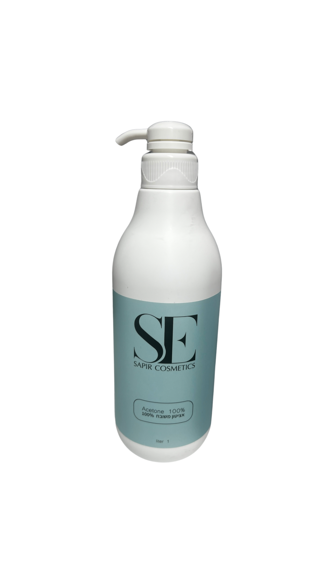 אציטון 1 ליטר טהור בקבוק עם משאבה - SE cosmetics