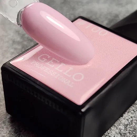 לק ג'ל ג'לו צבע פסטל ורוד GELLO 100