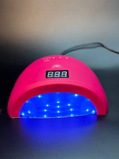 מנורת ייבוש סאני שייני ורודה סיליקון - sunny shiny