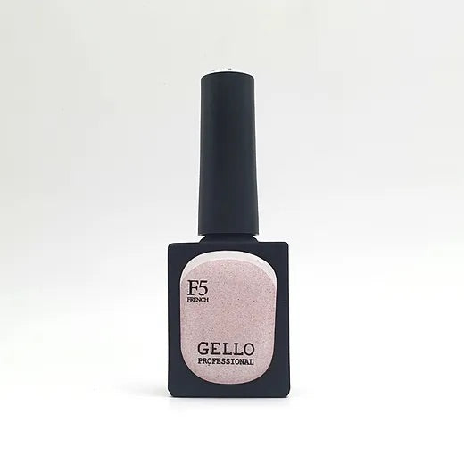 לק ג'ל ג'לו צבע ורוד עדין עם נצנץ GELLO F5