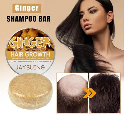 שמפו ג'ינג'ר מוצק לעידוד צמיחת שיער