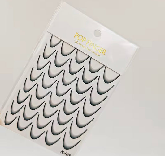 מדבקות פרנץ אומברה שחור