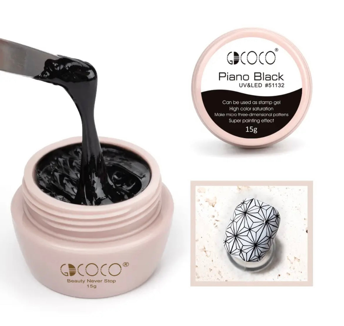 ג׳ל לציור שחור - 5 גרם