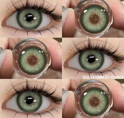 עדשות צבע ירוקות ל12 חודשים - אזורה גרין