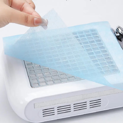 100 דפים נייר מניקור דק לשואב שולחני - ורוד