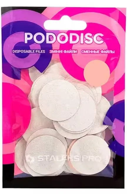 מארז 50 יחידות מדבקות שיוף רמת חספוס 100 גריט - סטאלקס 25 mm