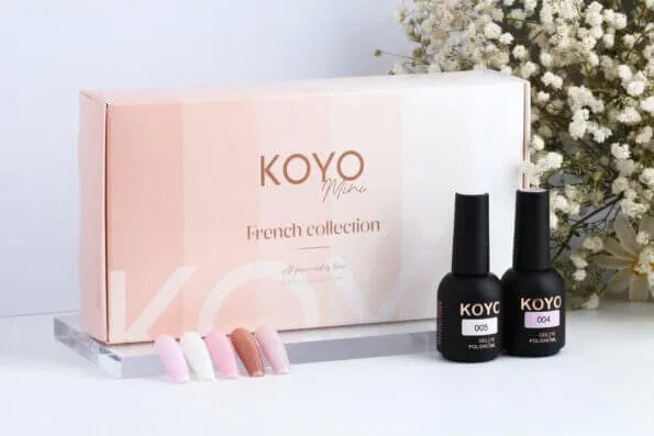 מארז 5 יחידות של צבעי בסיס קויו koyo – French collection