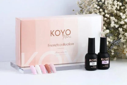מארז 5 יחידות של צבעי בסיס קויו koyo – French collection