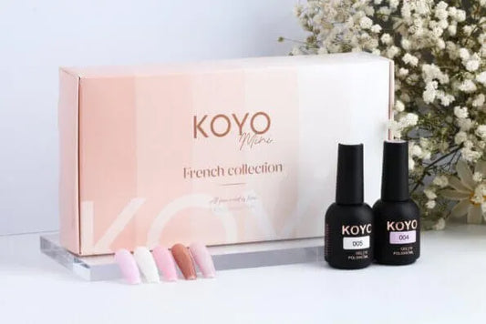 מארז 5 יחידות של צבעי בסיס קויו koyo – French collection