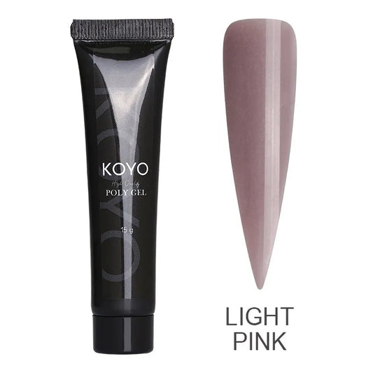 פוליג'ל KOYO light pink מל 15