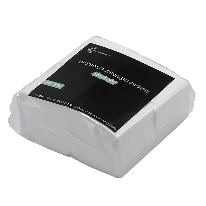 מארז 500 יח’ – פדים מטליות ללא סיבים נייל קריאטיביטי