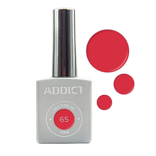 לק ג'ל אדיקט צבע ורוד ניאון ADDICT 65