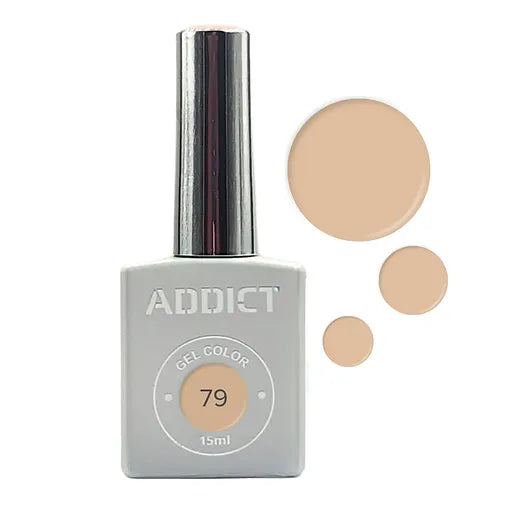 לק ג'ל אדיקט צבע ניוד שקוף למחצה ADDICT 79