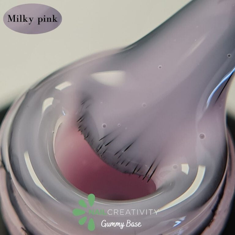 בייס ראבר בצבע מילקי פינק - milky pink
