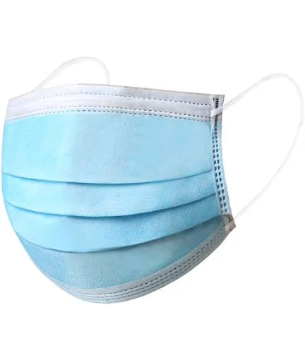 מארז 50 יחידות מסיכות חד פעמי עלמה - תכלת