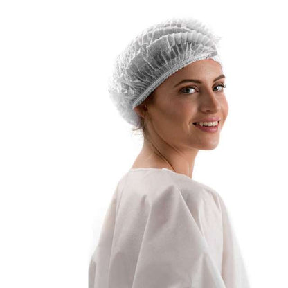 כובע כובעים לשיער חד פעמי לטיפולי פנים - 100 יחידות
