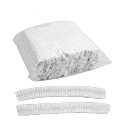 כובע כובעים לשיער חד פעמי לטיפולי פנים - 100 יחידות